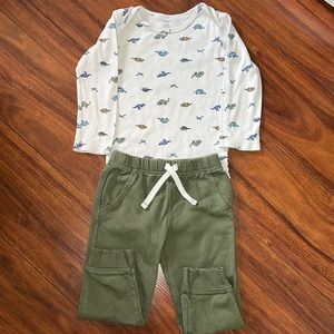 🏷 (SALE!) Carter’s Multicolor Dinosaur Bodysuit Outfit Set (24 Months)